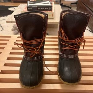 LL Bean Women’s Boots, 8" Shearling-Lined Insulated size 7